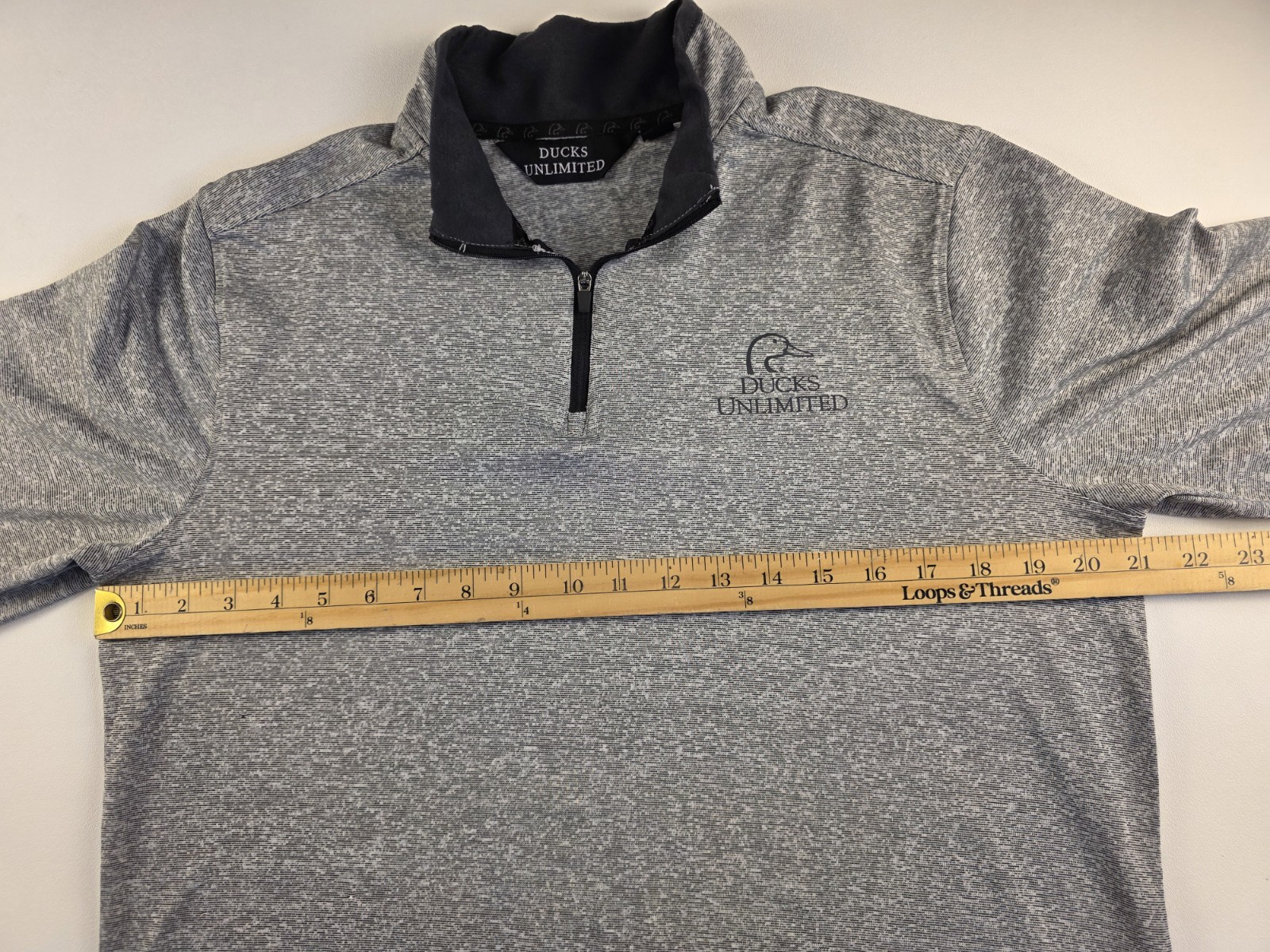 Ducks Unlimited Pullover 1/4 Zip Long Sleeve Lightweight Performance Men's M gallery