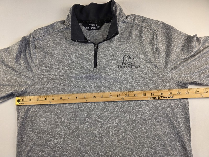 Ducks Unlimited Pullover 1/4 Zip Long Sleeve Lightweight Performance Men's M gallery