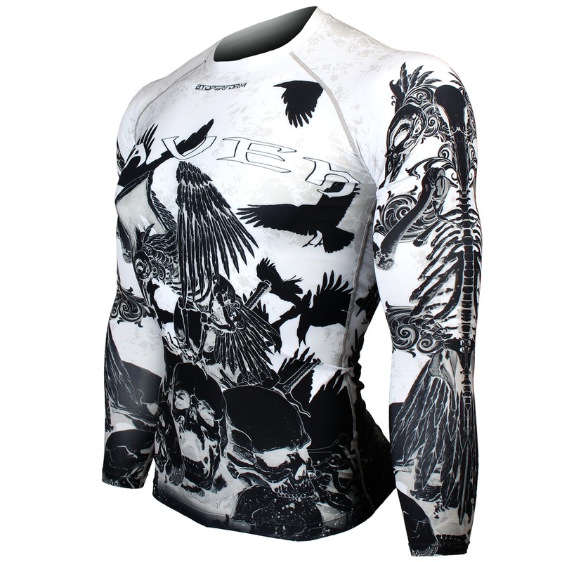 BTOPERFORM [FX-125K] Skin Compression Rash guard Under Tight Base layer Gym MMA gallery