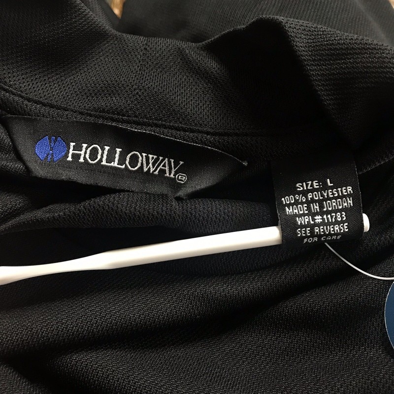 Holloway Shirt Mens Large Black Lightweight Dry-Excel High Neck Polyester NWT gallery