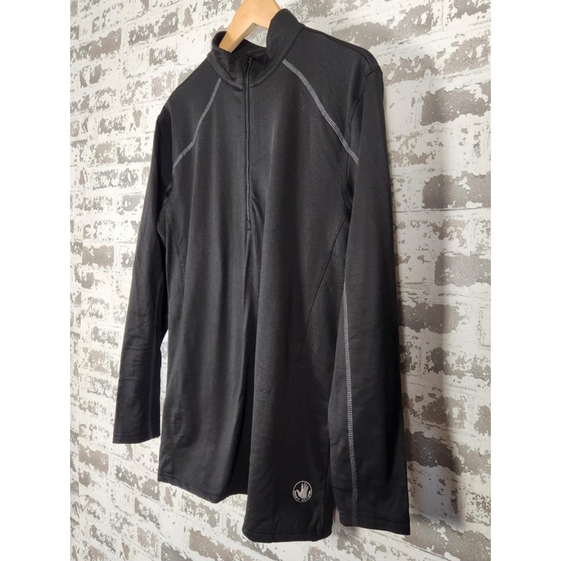 Body Glove Men's XL Black Quarter-Zip Pullover Athletic Fit Performance Top gallery