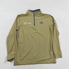 Good Good Pullover Mens Small Green 1/4 Zip Long Sleeve Golf Performance Top