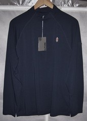 NEW $160 G/FORE Polyester Zip Pullover Sweater Shirt DEEPDALE GOLF CLUB Navy XL