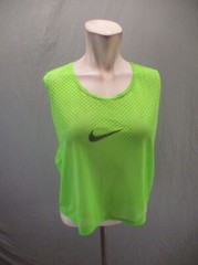 NIKE Size L Adult Unisex Mesh Round Neck Training Crop Football Soccer Bib 443
