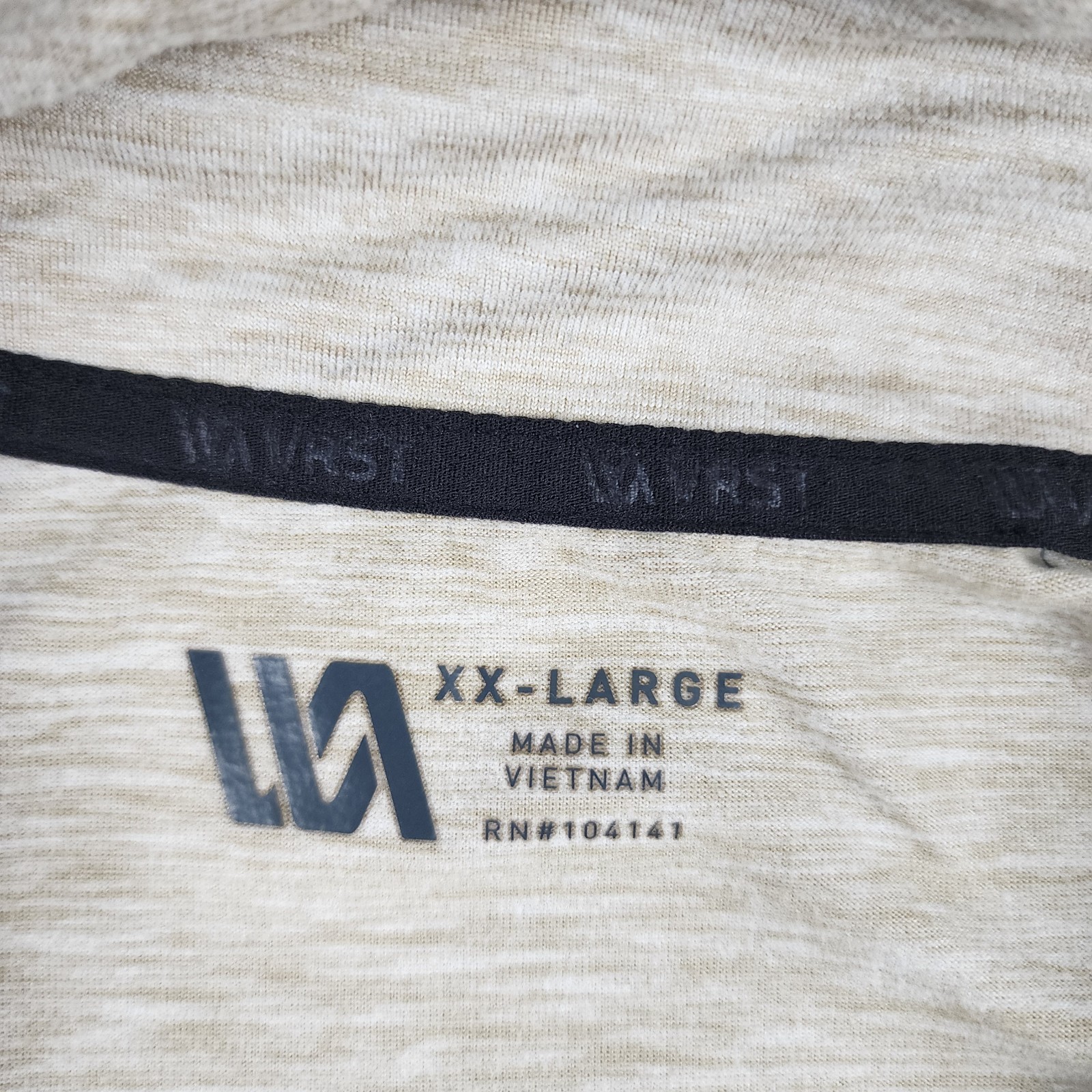 VRST Shirt Mens XXL Tan Accelerate Warm Breathable 1/4 Zip Pullover MAX200373N gallery