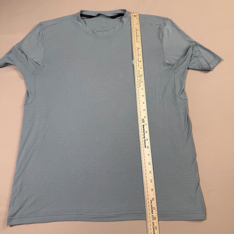 Lululemon License To Train Shirt Mens Large Blue Short Sleeve Performance Gym gallery