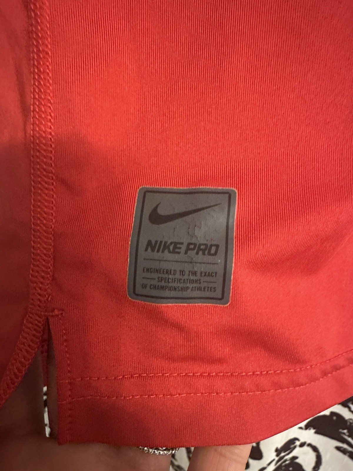 Nike Pro Dri Fit Compression Football Red Shirt Mens Medium gallery