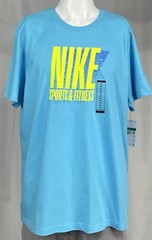 Nike Men T-Shirt Athletic Logo Swoosh Printed Active Short Sleeve Tee XL New NWT