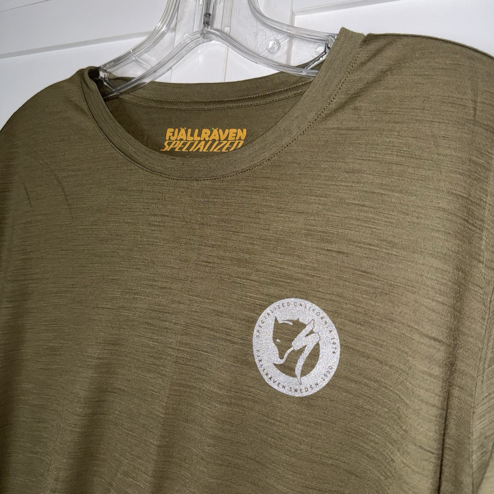Fjallraven Specialized S/F Wool T Shirt Mens Medium Olive Merino Cycling Hiking gallery