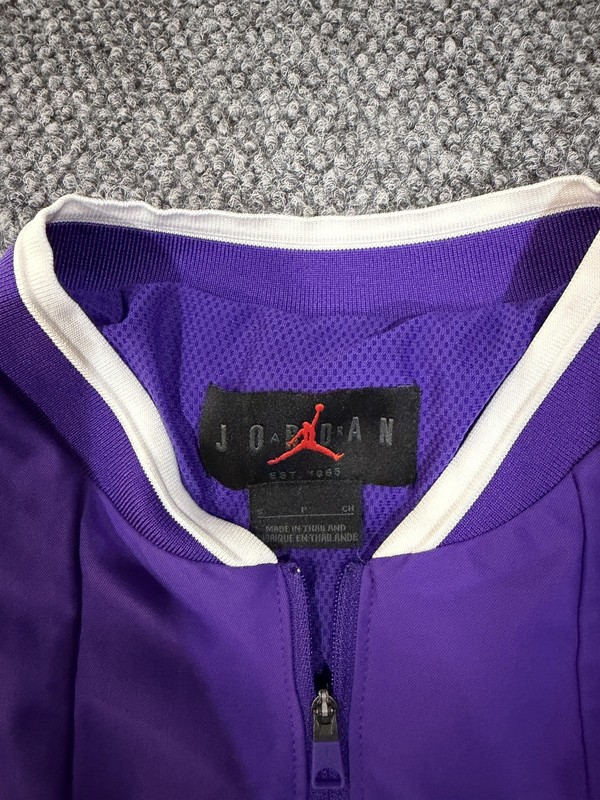 Jordan Pullover Mens Small Purple 1/4 Zip Short Sleeve Lined Stretch Athletic gallery