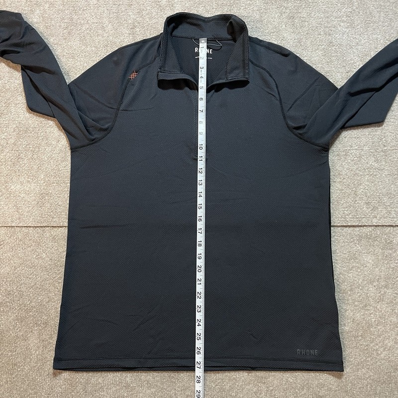 Rhone 1/4 Zip Pullover Men’s Large Black Lightweight Waffle Performance Workout gallery