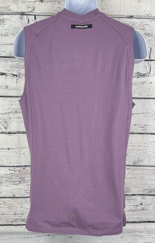 Alphalete Men's Premium Stepped Hem Tank - Black Plum, Size Large (L) - NEW gallery
