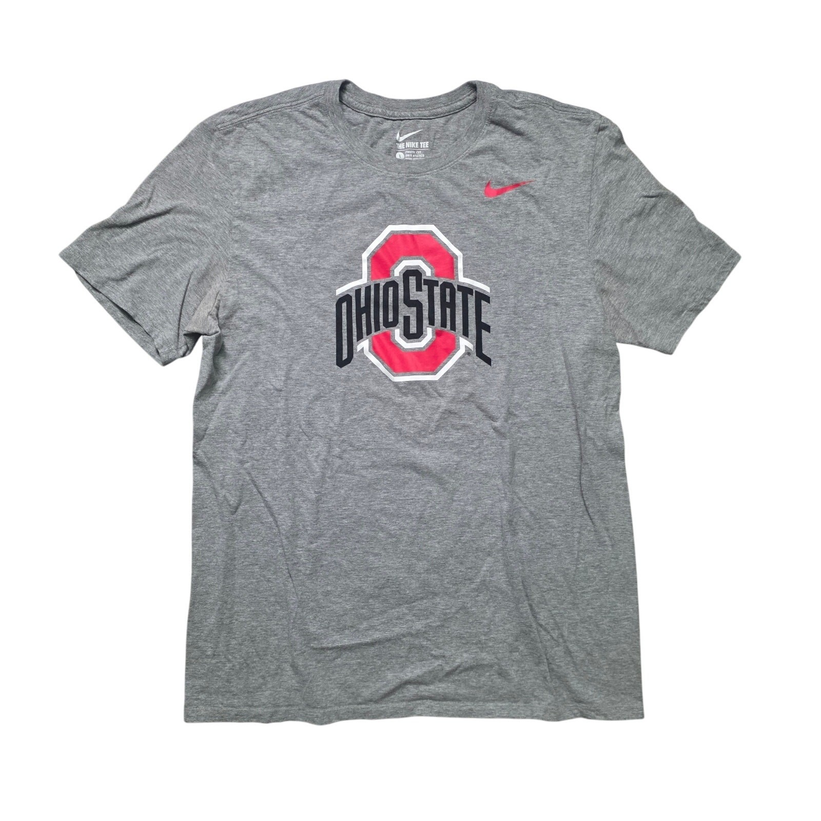 Nike Dri Fit Men’s Large Gray Ohio State Buckeyes Logo Athletic Cut gallery