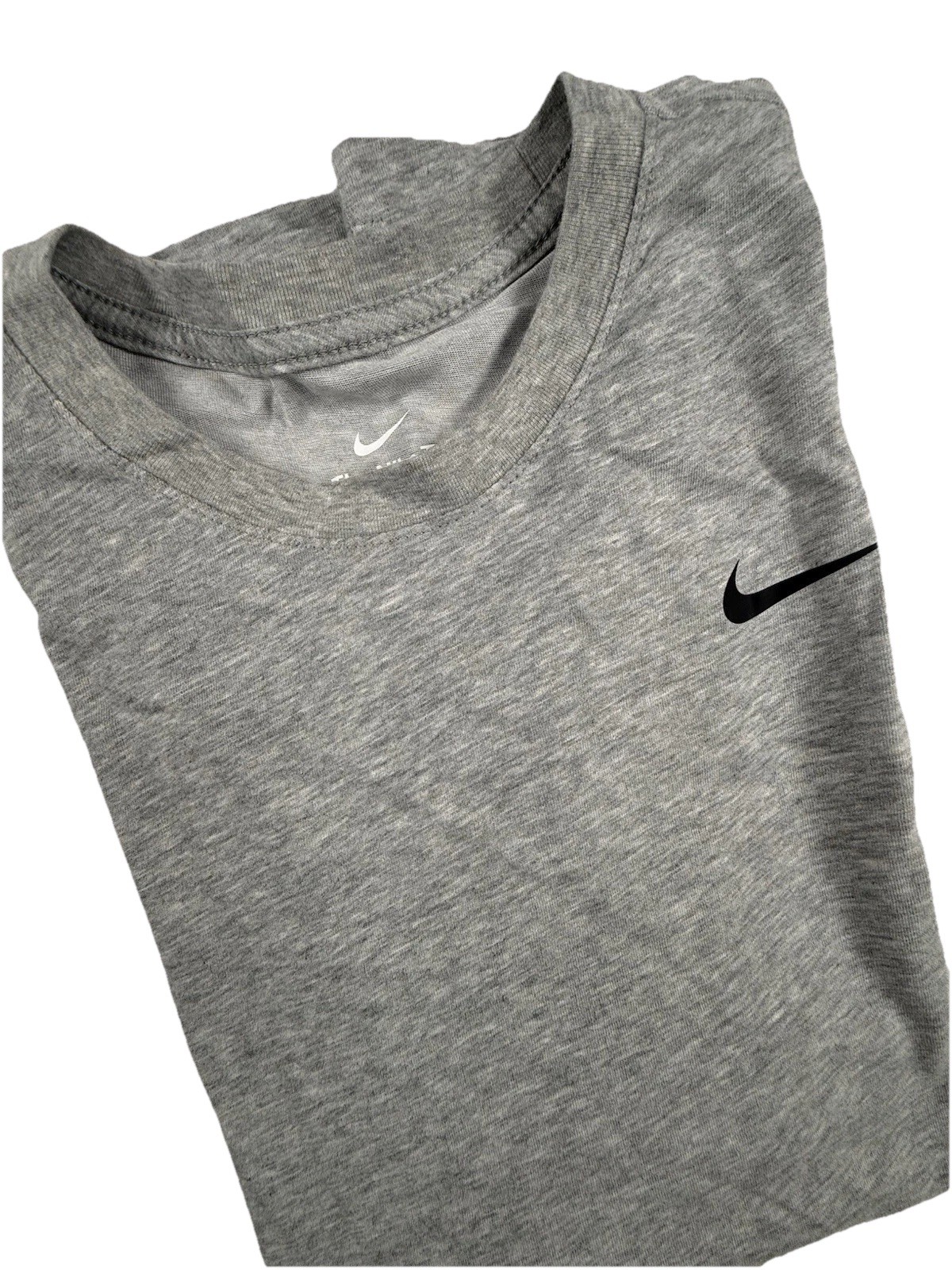 Nike Shirt Size Medium Gray Tee Dry Fit Short Sleeve Top Adult Workout Dri-Fit gallery
