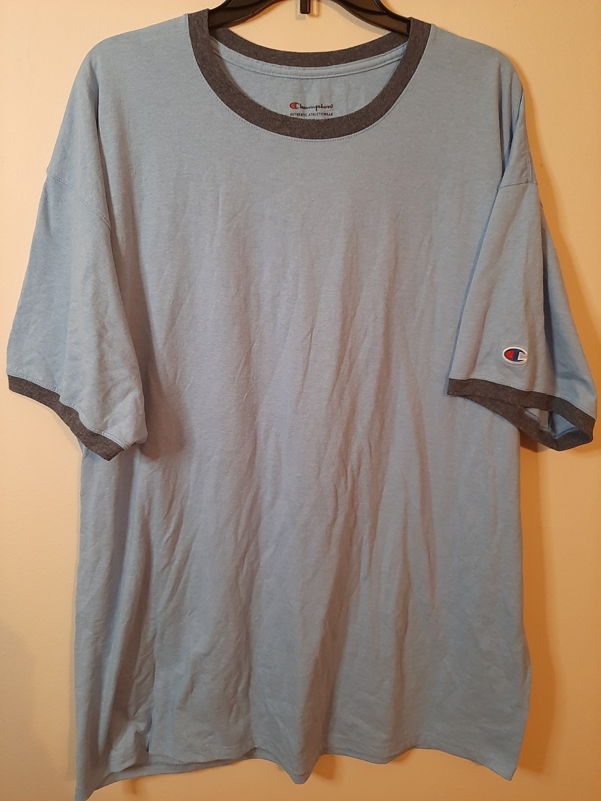 Champions Authentic Athleticwear Knit Shirt Men's Sz 2XL Blue Short Sleeve--NWOT gallery
