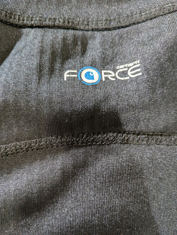 Carhartt Force Pullover Mens SM Black LS 1/4 Zip Waffle Knit Thermal Base Layer gallery