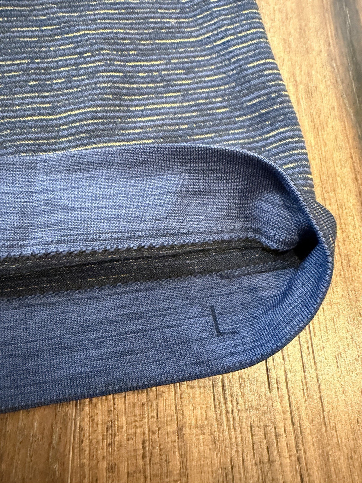 Lululemon Metal Vent Tech Long Sleeve Shirt – Size Large – Blue/Multi gallery