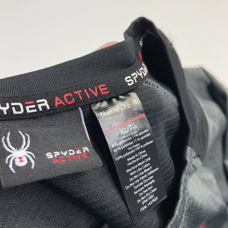Spyder Active XL Men's Athletic Active Exercise Long Sleeve Shirt MINT Gray gallery