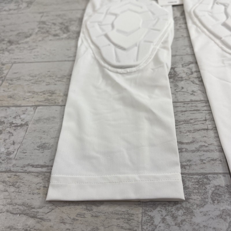 NWT Adidas Techfit Men's Padded Compression Arm Elbow Sleeve White Set Of 2 -LT gallery