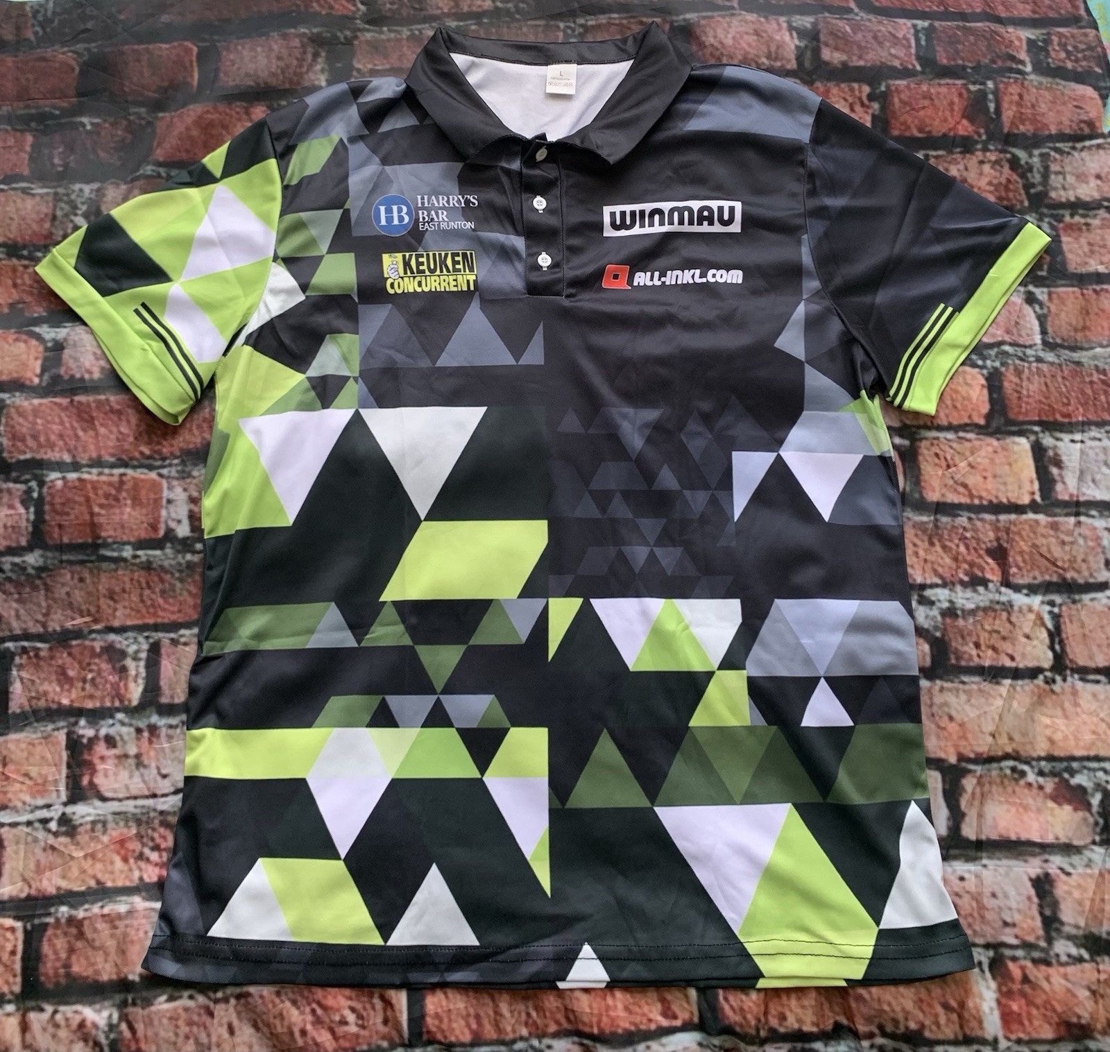 Men’s PDC Darts Polo Shirt New Size L/Pit To Pit 22 Inches gallery