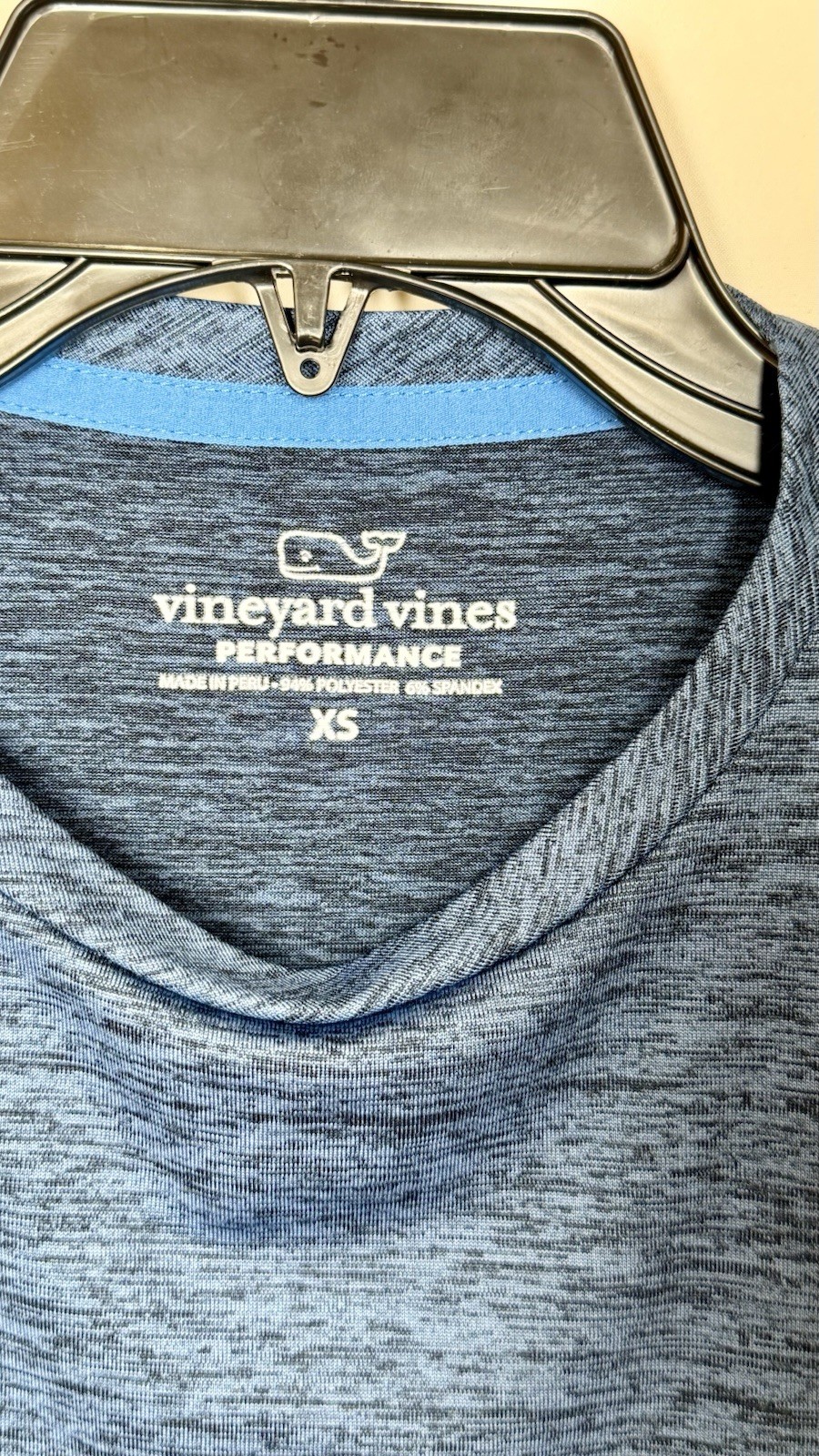 Vineyard Vines Performance Blue Athletic Long Sleeve Shirt - Men's XS gallery