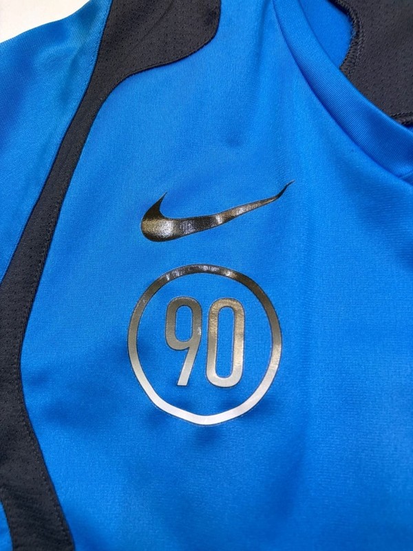 Vintage Nike Total 90 T90 Training Jersey Blue Black gallery