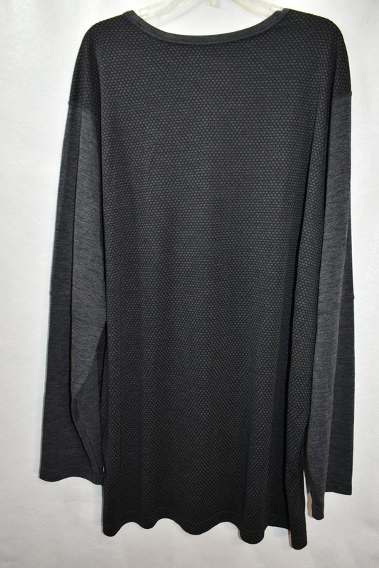 MSX Michael Strahan Henley Shirt Quick-Dri Men's Size 3XL Long Sleeve Wicking gallery
