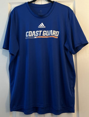 Adidas T Shirt Men’s XL Blue US Coast Guard Academy Bears USCGA Short Sleeve