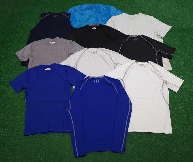 Lot Of 10 Under Armour UA HeatGear Compression Fitted T-Shirt Mens Size Large gallery