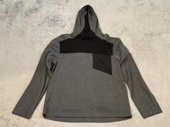 RBX Hoodie Pullover Mens Large Gray Black Long Sleeve Pullover Stretch Pocket