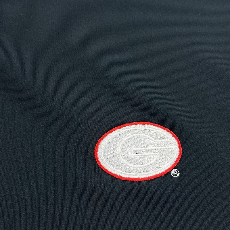 NEW Peter Millar Black 1/4 Zip Performance Pullover Size Large Georgia Bulldogs gallery