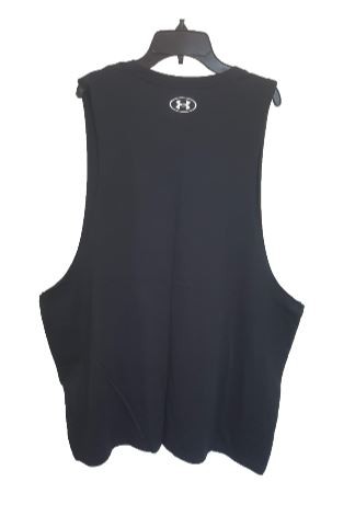 Under Armour Men's Sport Style Left Chest Cut Off Tank, Black, Medium gallery