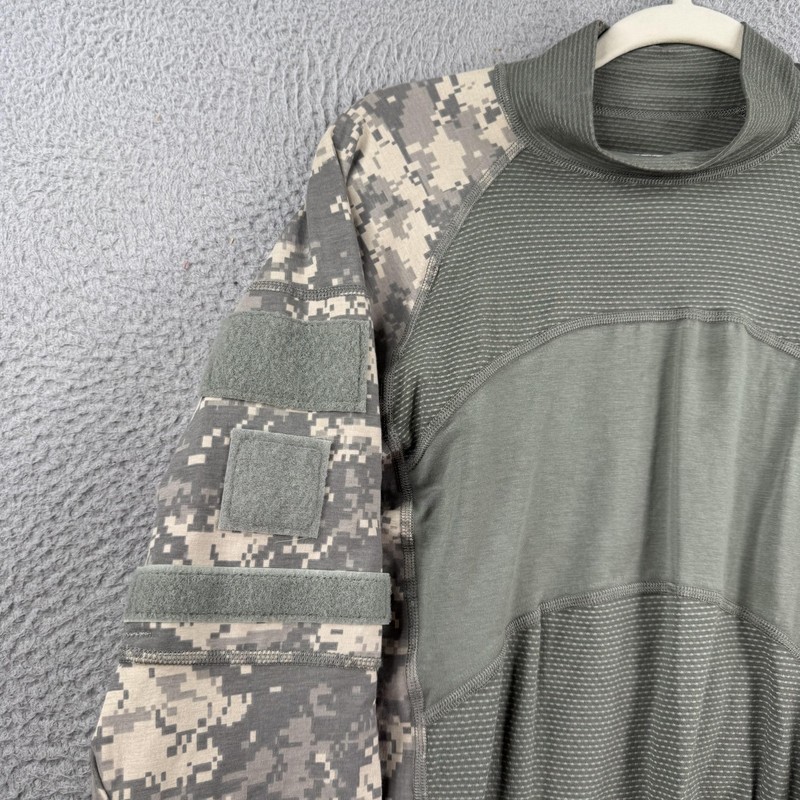 Massif Army Combat Shirt Mens Medium Camo Long Sleeve Tactical Military ACU gallery