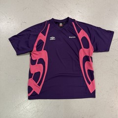 Supreme Umbro Old English Soccer Jersey Purple SS26 Men’s Size Medium M