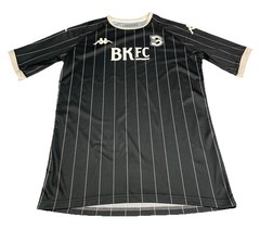 Kappa Gara B Logo Slim Fit Youth Black & White Striped Activewear Shirt M