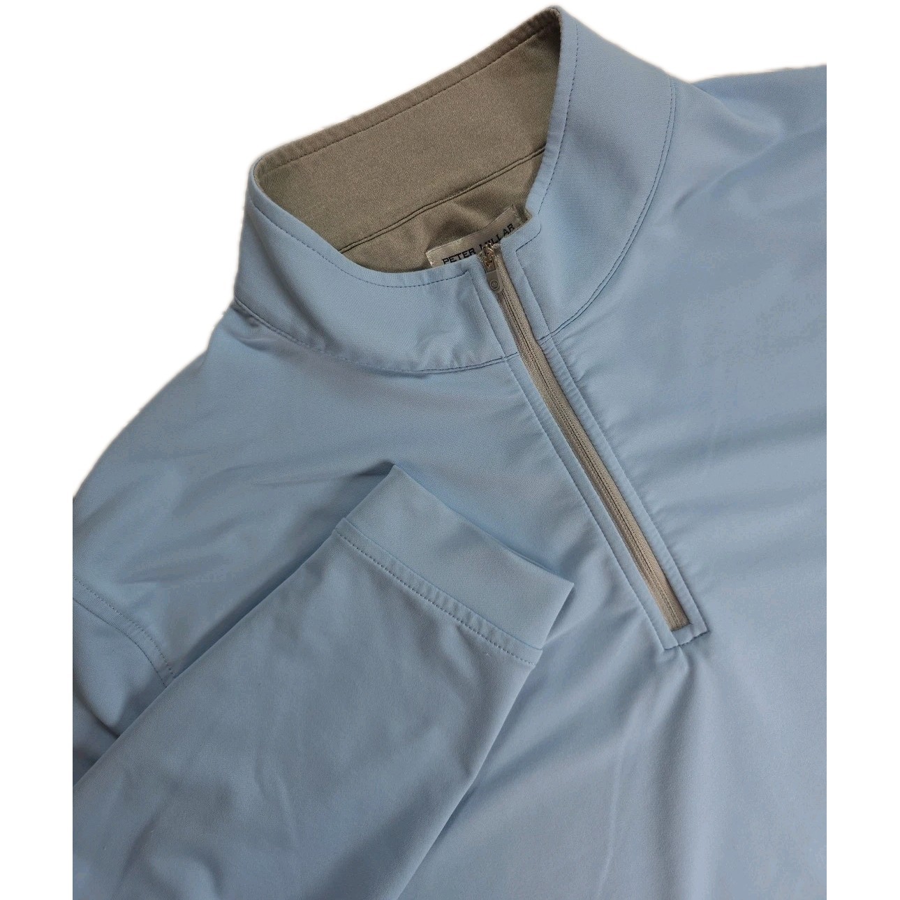 Peter Millar Mens BLUE Perth Performance Quarter Zip Pullover XL ME0EK40 EUC gallery