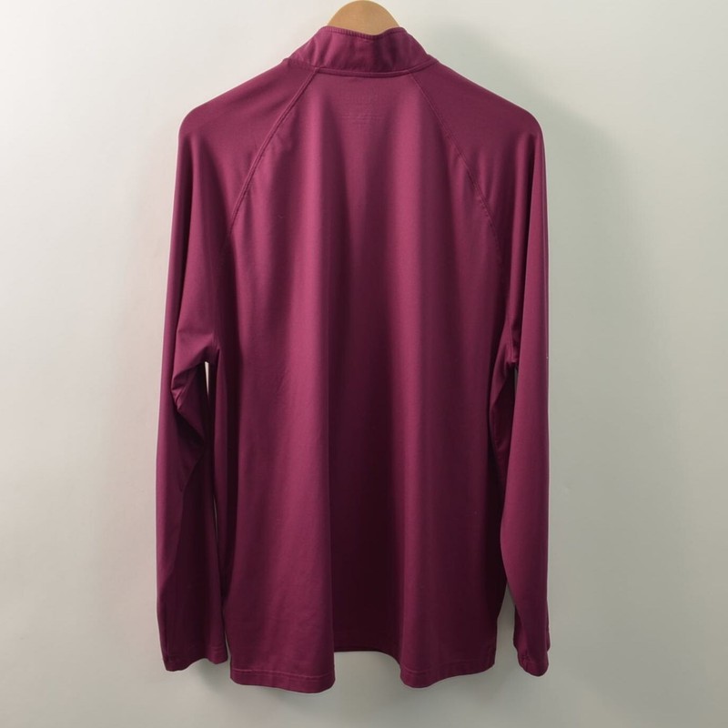 Rhone Session 1/4 Zip Pullover Mens 2XL XXL Purple Long Sleeve Spandex gallery