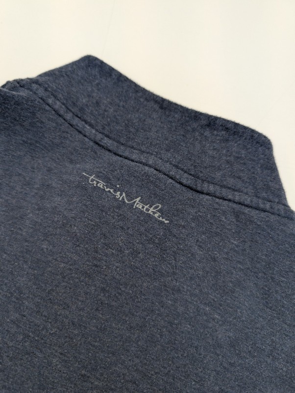 Travis Mathew Golf Cloud 2.0 1/4 Zip Jumper - Heather Blue - Size XL - RRP £109 gallery
