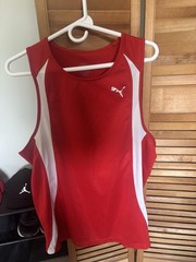 PUMA Men’s Activewear Tanks & T-Shirts Lot, Logo, Red, Gray, Black