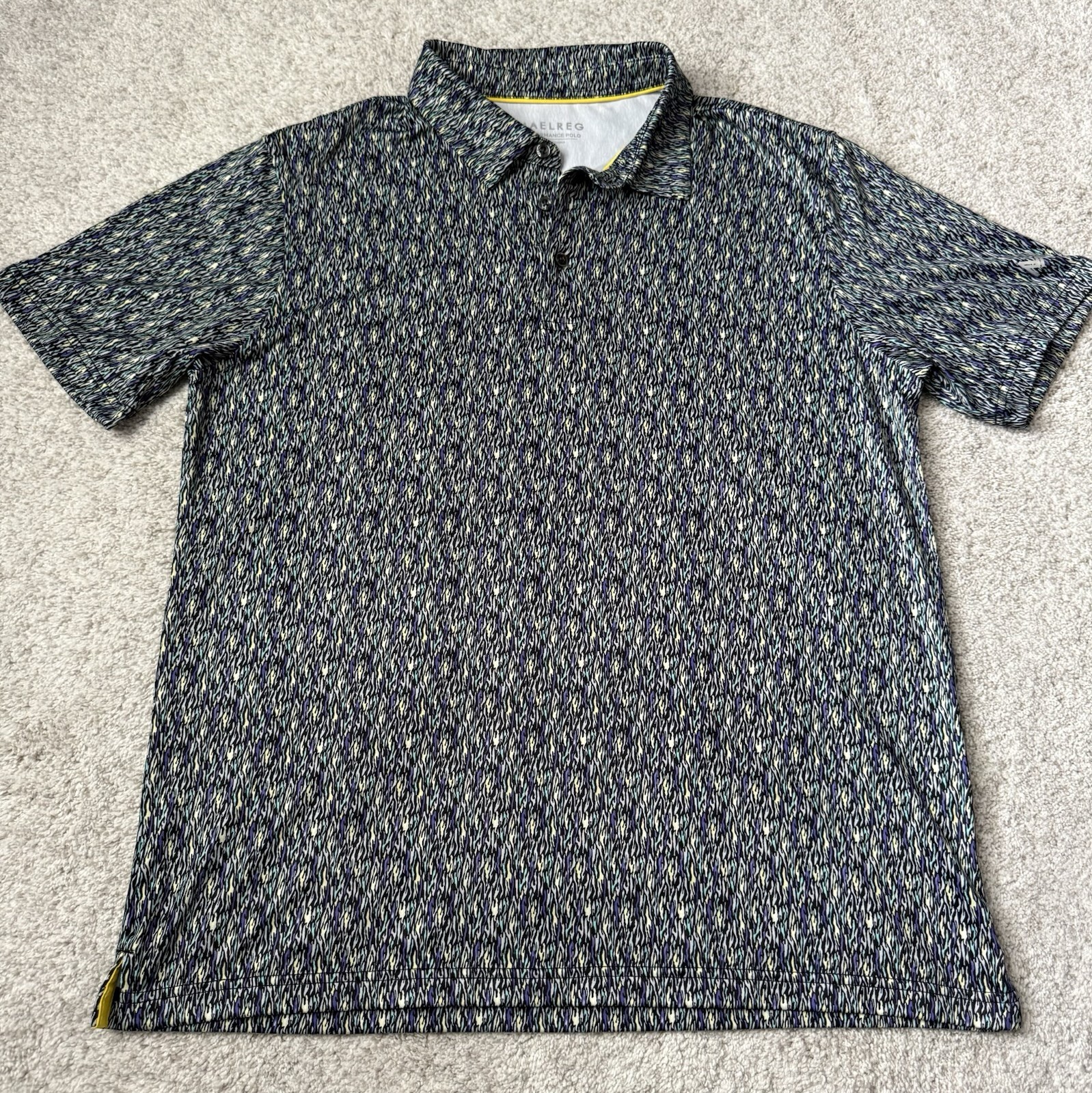 Maelreg Performance Polo Shirt Mens M Medium Multicolor Short Sleeve Golf gallery