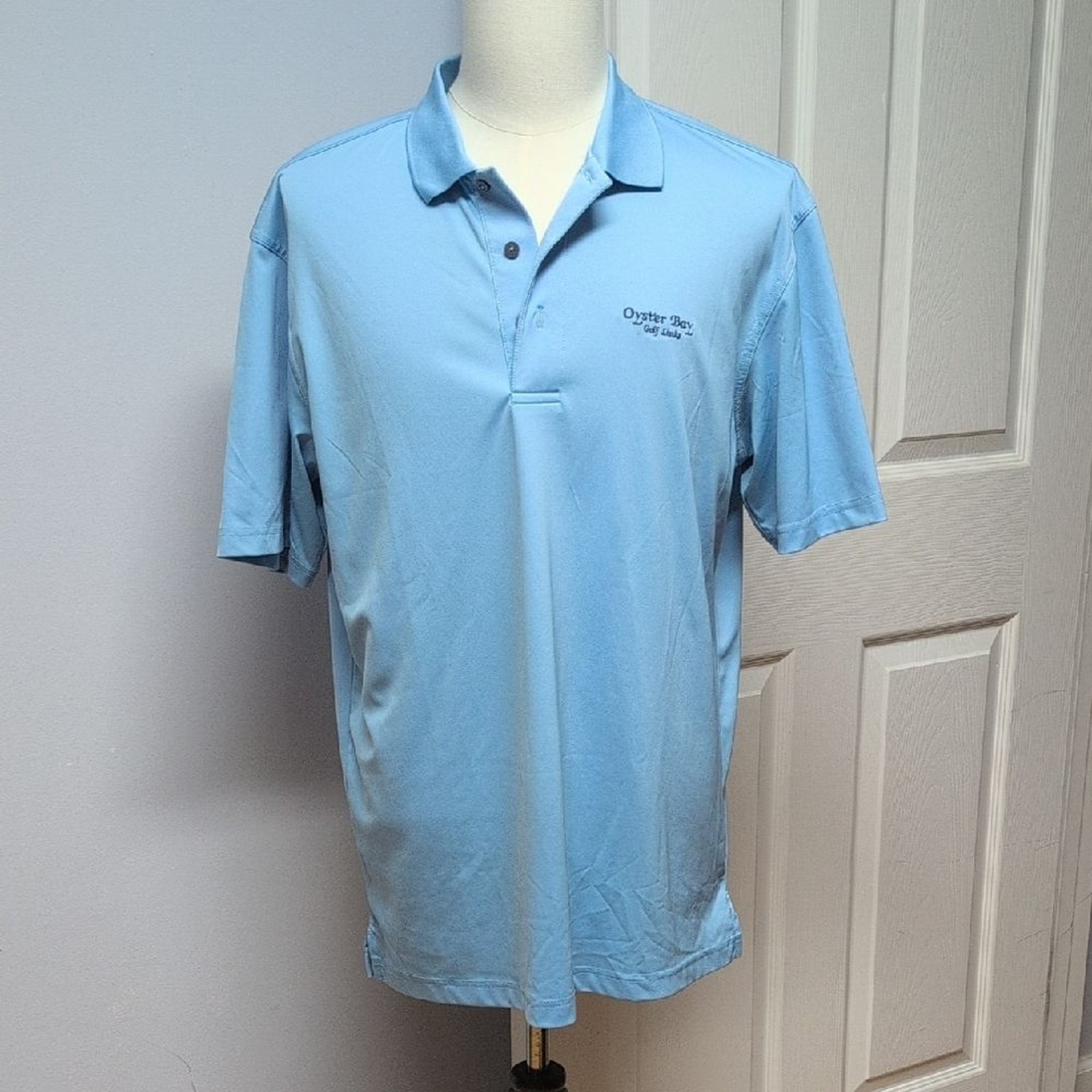 Oxford America Light Blue Oyster Bay Golf Links Polo Size L gallery