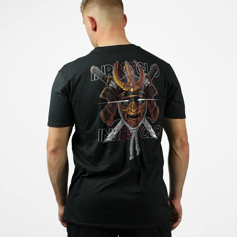 BRONZE SAMURAI TEE - Black tee Japanese SAMURAI print by Inner Beast Clothing gallery