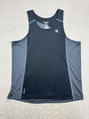 Champion Men’s XL Vapor Performance Tank Top Sleeveless Athletic Shirt Black/Gra