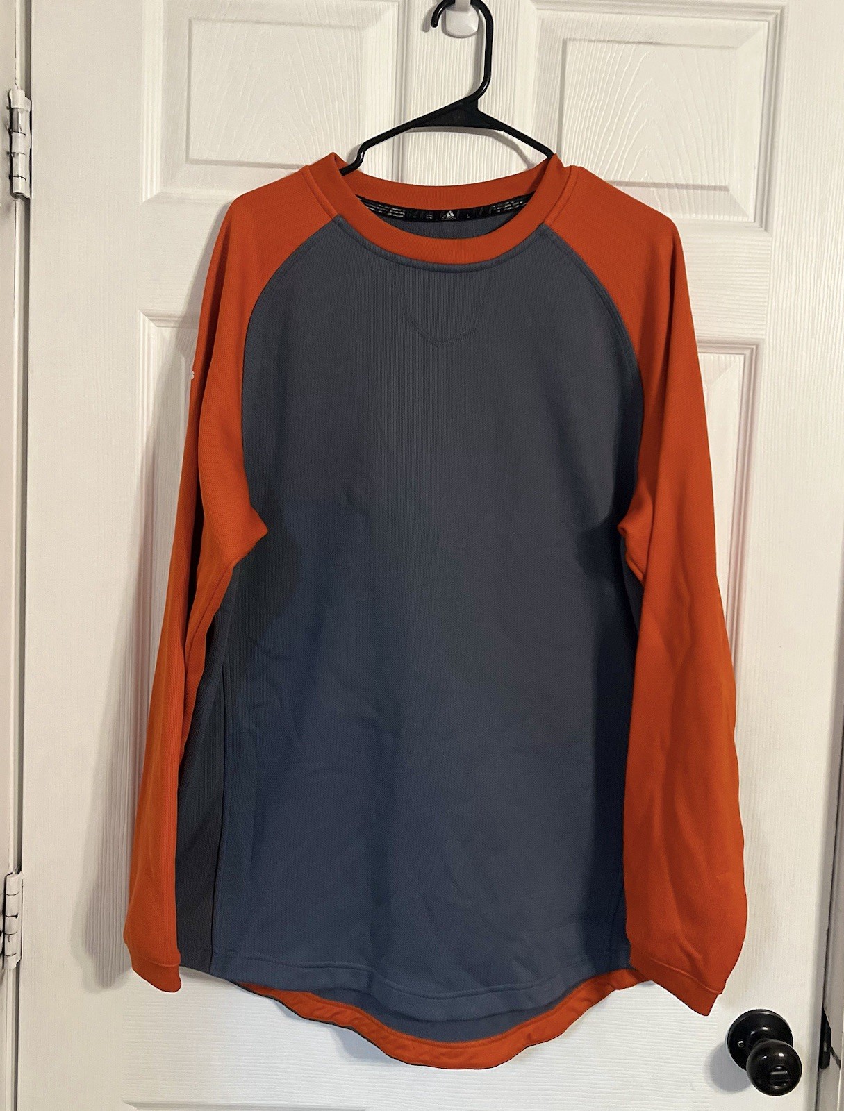 Adidas Men’s Long Sleeve Gray And Orange Large Shirt gallery