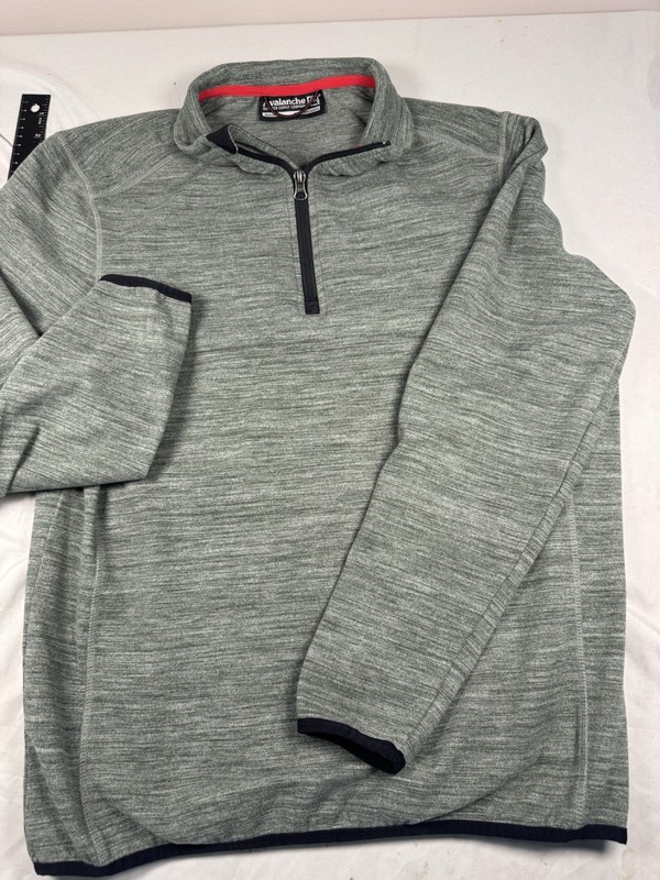 Avalanche Outdoor Quarter Zip Pullover Mens M Green Performance gallery