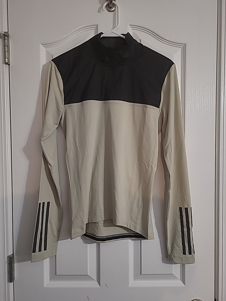 Adidas The Gravel Cycling Mens Size X-Small Grey Black Long Sleeve Jersey IP2699