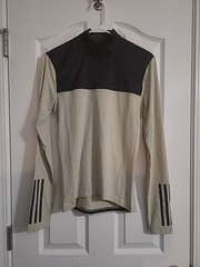 Adidas The Gravel Cycling Mens Size X-Small Grey Black Long Sleeve Jersey IP2699