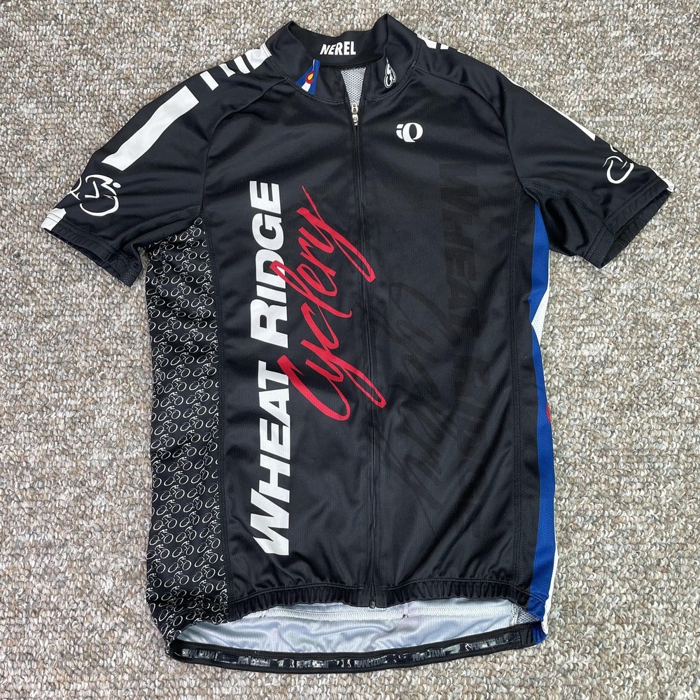 Pearl Izumi Elite Cycling Jersey Mens Medium Black Full Zip Wheat Ridge Cyclery