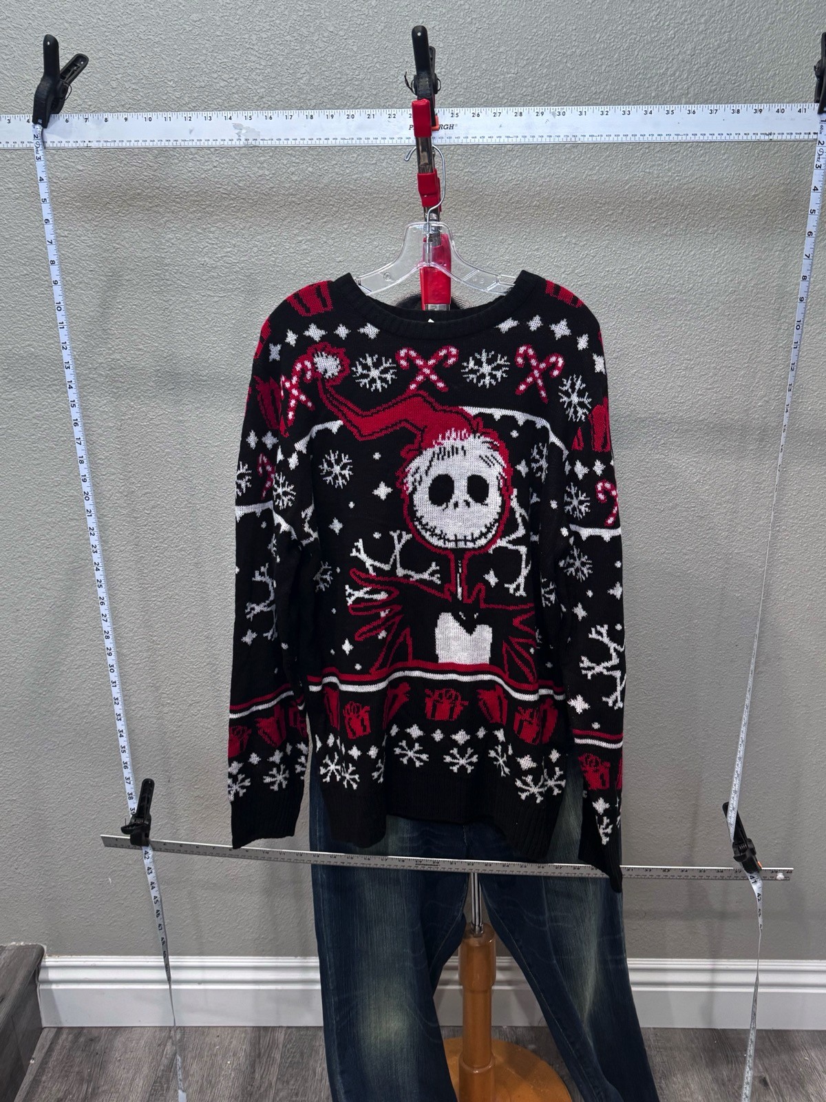 Disney Nightmare Before Christmas Ugly Christmas SWEATER Large L gallery