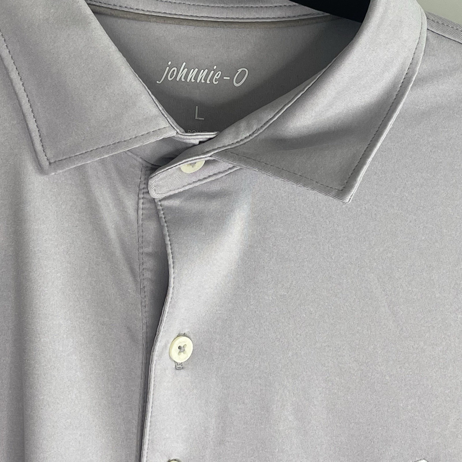 Johnnie-O “Randall” Barbados Gray Performance Pullover Men's Size L MSRP $85 gallery